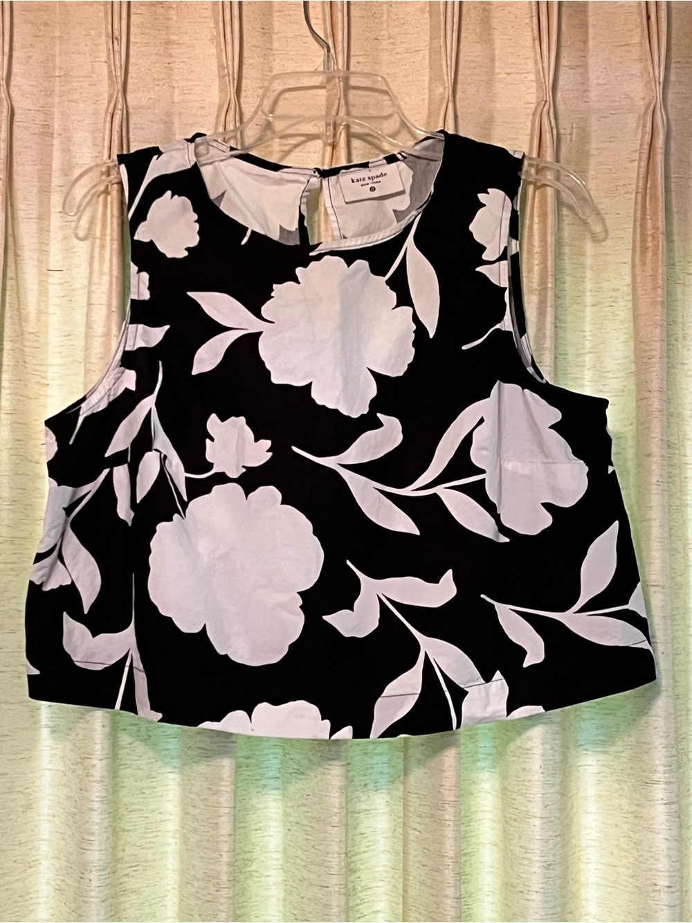 Kate Spade New York for Target classic rose shell tank top in bold black & white